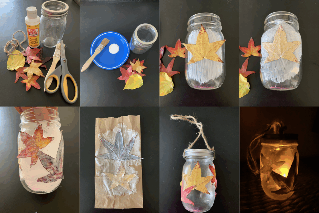 fall leaf lantern